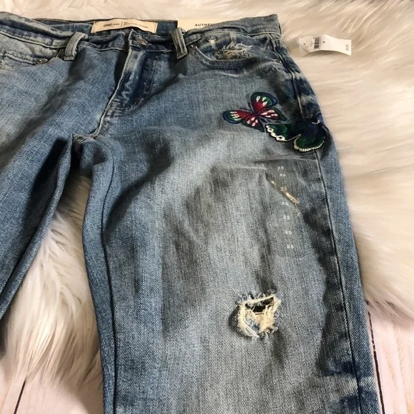 Gap butterfly embroidered jeans size 25 NWT - Picture 4 of 12